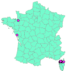 Localisation Geocaches placées par un Geocacheur