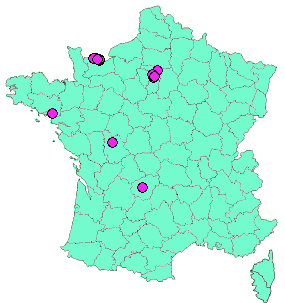 Localisation Geocaches placées par un Geocacheur