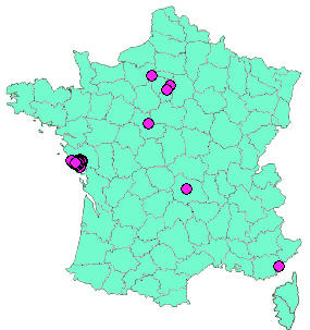 Localisation Geocaches placées par un Geocacheur