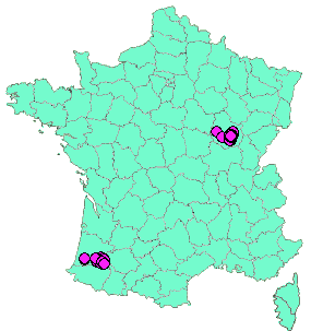 Localisation Geocaches placées par un Geocacheur