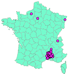 Localisation Geocaches placées par un Geocacheur