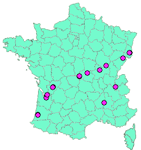 Localisation Geocaches placées par un Geocacheur