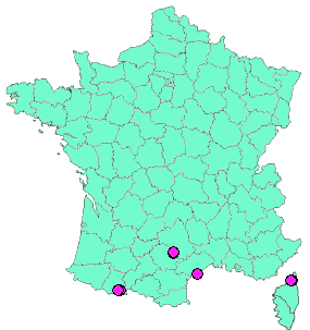 Localisation Geocaches placées par un Geocacheur