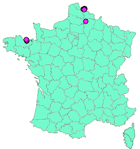 Localisation Geocaches placées par un Geocacheur