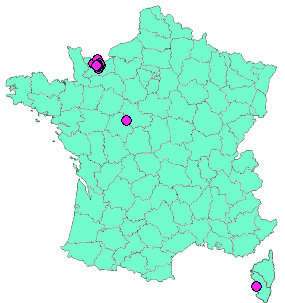 Localisation Geocaches placées par un Geocacheur