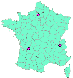 Localisation Geocaches placées par un Geocacheur