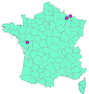 Localisation Geocaches placées par un Geocacheur