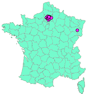 Localisation Geocaches placées par un Geocacheur