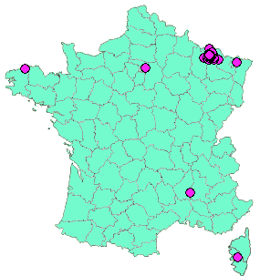 Localisation Geocaches placées par un Geocacheur