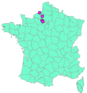 Localisation Geocaches placées par un Geocacheur