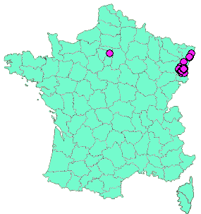 Localisation Geocaches placées par un Geocacheur