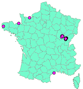 Localisation Geocaches placées par un Geocacheur