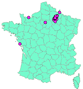 Localisation Geocaches placées par un Geocacheur