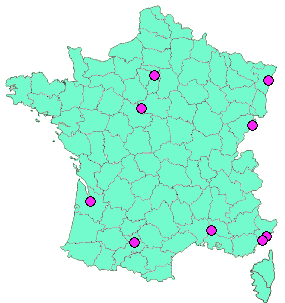 Localisation Geocaches placées par un Geocacheur