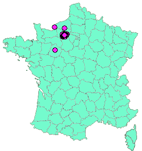 Localisation Geocaches placées par un Geocacheur