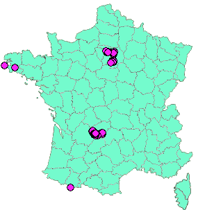 Localisation Geocaches placées par un Geocacheur