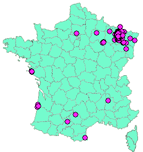 Localisation Geocaches placées par un Geocacheur