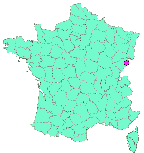 Localisation en France de la geocache PDV&B - Panorama sur Frambouhans