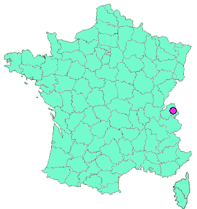 Localisation en France de la geocache paserelle de la r’biolle