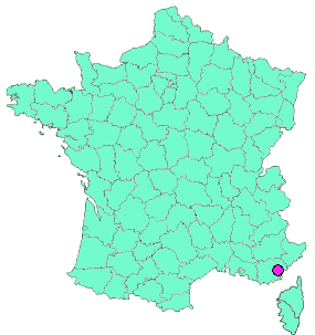 Localisation en France de la geocache #6 - abras voueste fanau