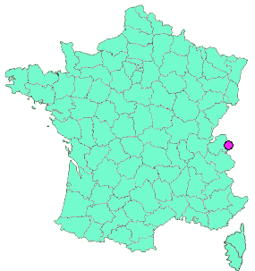 Localisation en France de la geocache Sur le rocher