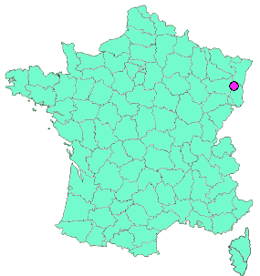 Localisation en France de la geocache Orbey  Le Surcenord