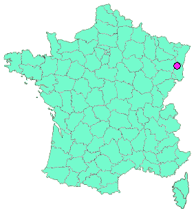 Localisation en France de la geocache Le VORHOFKOPH d'Ammerschwihr