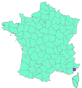 Localisation en France de la geocache 10) Siagne -Siagne : Picnic en Paix