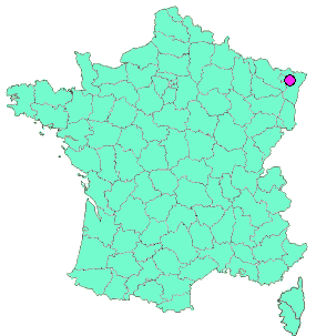 Localisation en France de la geocache Géocache Elio 1