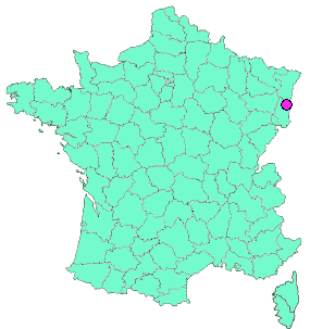 Localisation en France de la geocache D'une rive à l'autre