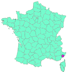 Localisation en France de la geocache VENCE, Oratoire ND de Boulogne