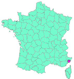 Localisation en France de la geocache La cache o zoizos