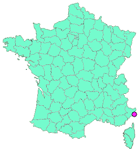 Localisation en France de la geocache Menton la Perle de la France Adventure Lab - Bonus