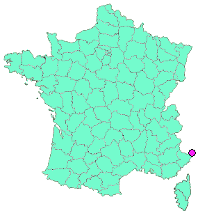 Localisation en France de la geocache pointe Marguareis