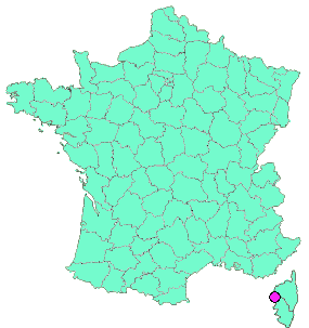 Localisation en France de la geocache #01 Capu di u Vitullu