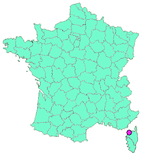 Localisation en France de la geocache # 9 L'Ile Rousse - Corbara - Occiglioni 9