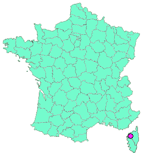 Localisation en France de la geocache GR20: Ruisseau du Tighiettu Earthcache