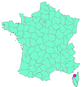 Localisation en France de la geocache Panorama Speloncato 
