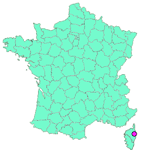 Localisation en France de la geocache Belvédère de Cervione #3