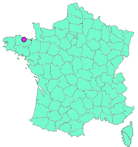 Localisation en France de la geocache la premiére de l'année