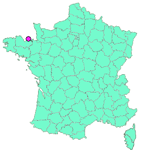 Localisation en France de la geocache WWFM XIX (2022)