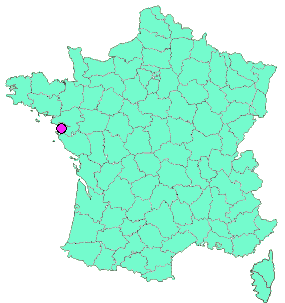 Localisation en France de la geocache Les héros de la poche de St Nazaire et Pornic