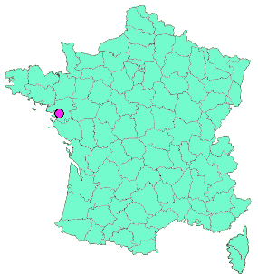 Localisation en France de la geocache Vue  - Le Cimetière