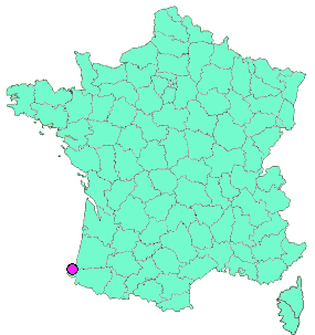 Localisation en France de la geocache La Grande Plage