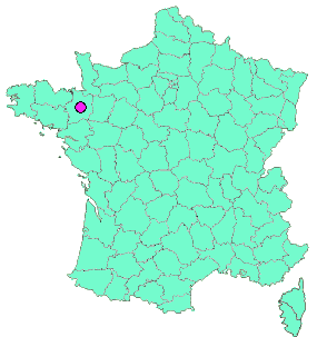 Localisation en France de la geocache 22 02 2022