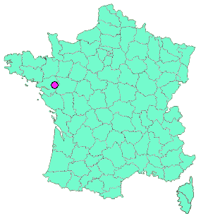 Localisation en France de la geocache Le pont Noyer