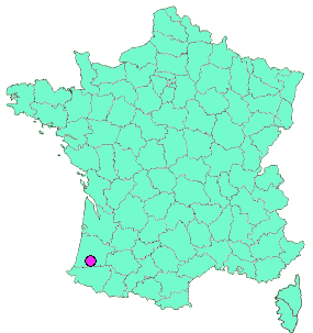 Localisation en France de la geocache [GTAQ 25] 02 – Montfort Sud I. – Billard