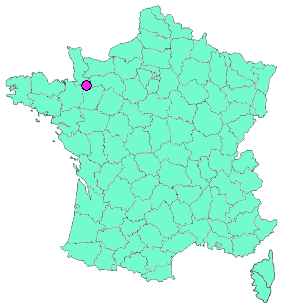 Localisation en France de la geocache bing bong