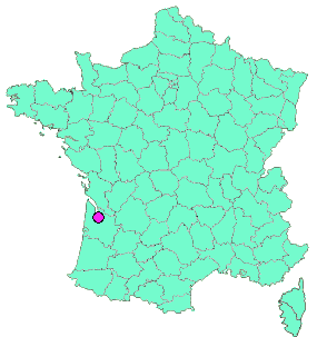 Localisation en France de la geocache RCS11 - Château  Kirwan