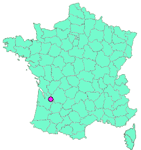 Localisation en France de la geocache 20-En suivant le Méridien